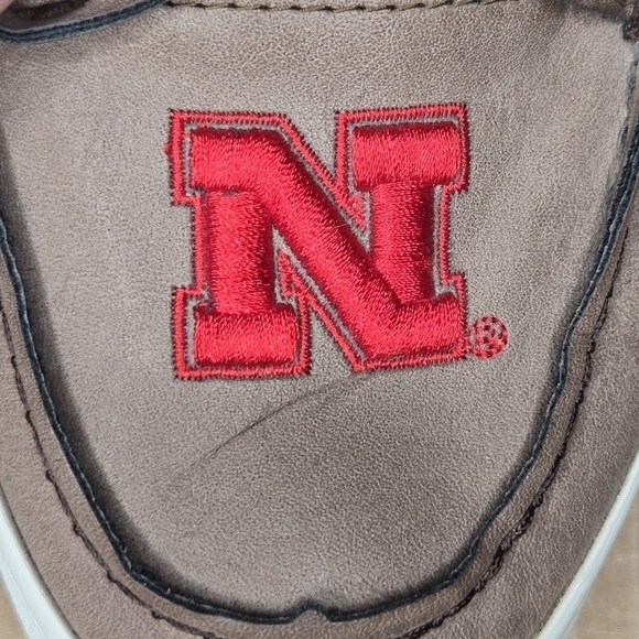 PRIMUS Women's Nebraska Cornhuskers Boat Loafer Shoes Size 9 Brown Red - Picture 9 of 9
